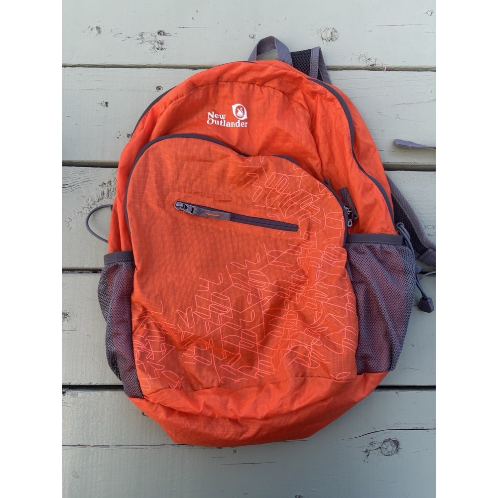 New Outlander Backpack Orange Hiking Camping Field 35L Lightweight